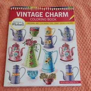 Vintage Charm Coloring Book Heather Davulcu
